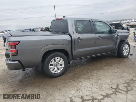 2022 Nissan Frontier S with VIN 1N6ED1EK0NN690236, listed as a Copart auction lot 44001225 with 44,829 mi miles and Salvage title. Bid and sale history available at DreamBid. Image 3.