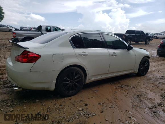 2008 Infiniti G35 Journey with VIN JNKBV61E98M228766, listed as a Copart auction lot 60345775 with 166,657 mi miles and Salvage title. Bid and sale history available at DreamBid. Image 3.