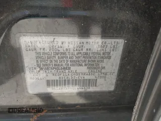 2016 Nissan Sentra SV z VIN 3N1AB7AP4GL646838, wystawiony jako IAAI lot #42368853 z przebiegiem 116 357 mil mil oraz . Historia ofert i sprzedaży dostępna na DreamBid. Obrazek 9.