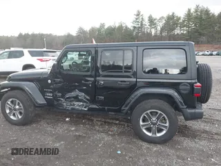 2022 Jeep Wrangler Unlimited Sahara with VIN 1C4HJXEG4NW186063, listed as a IAAI auction lot 40927600 with 22,430 mi miles and . Bid and sale history available at DreamBid. Image 14.