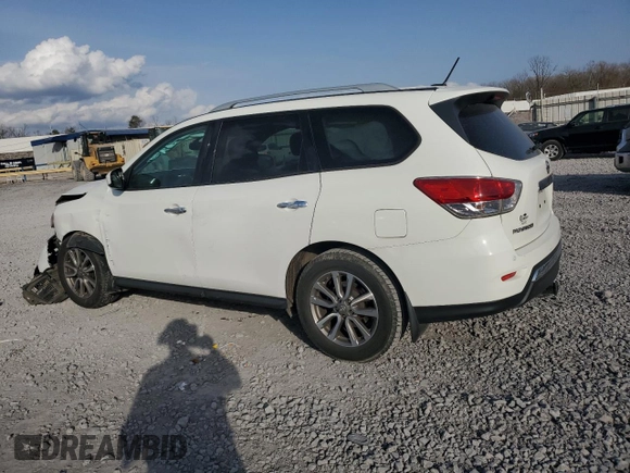 2016 Nissan Pathfinder SV with VIN 5N1AR2MN6GC645865, listed as a Copart auction lot 49036805 with 120,170 mi miles and Salvage Title. Bid and sale history available at carsss.com. Image 2.