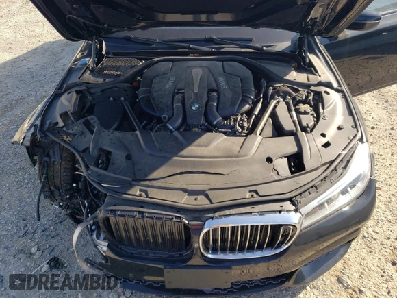 2017 BMW 7 Series 750i xDrive with VIN WBA7B0C55HG527046, listed as a Copart auction lot 41707455 with 15,947 mi miles and Salvage title. Bid and sale history available at DreamBid. Image 11.