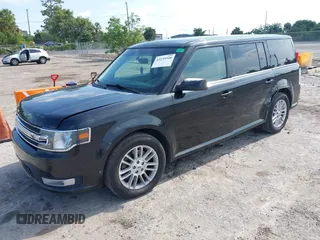 2014 Ford Flex SEL z VIN 2FMGK5C8XEBD13484, wystawiony jako IAAI lot #42235548 z przebiegiem 172 570 mil mil oraz . Historia ofert i sprzedaży dostępna na DreamBid. Obrazek 2.