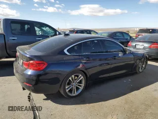 2018 BMW 4 Series 440i with VIN WBA4J5C57JBF07535, listed as a Copart auction lot 47117805 with 59,600 mi miles and Salvage Title. Bid and sale history available at DreamBid. Image 3.