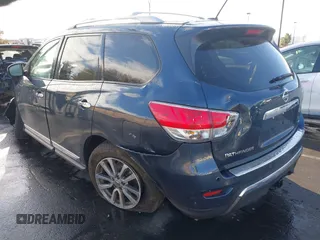 2014 Nissan Pathfinder SL with VIN 5N1AR2MN6EC722361, listed as a IAAI auction lot 41706091 with 44,349 mi miles and . Bid and sale history available at DreamBid. Image 3.