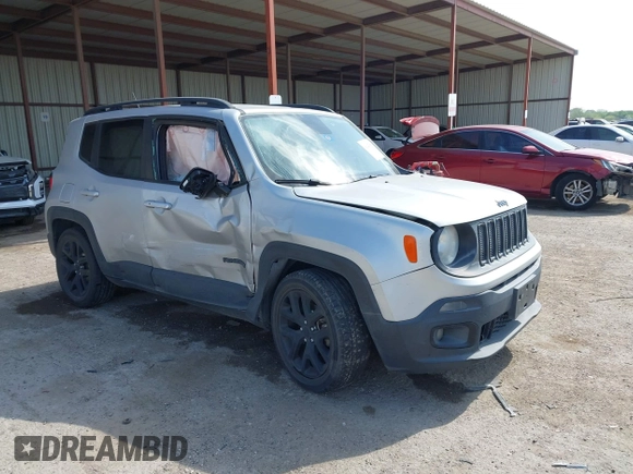 2017 Jeep Renegade Latitude with VIN ZACCJABB9HPF14286, listed as a IAAI auction lot 42042956 with 79,521 mi miles. Bid and sale history available at carsss.com. Image 1.