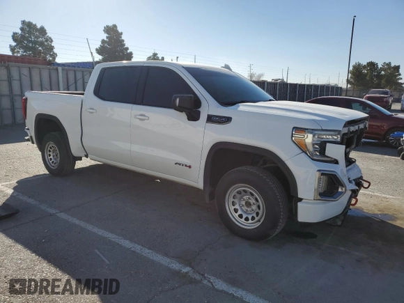 2021 GMC Sierra 1500 AT4 with VIN 3GTP9EED1MG393229, listed as a Copart auction lot 45381255 with 92,048 mi miles and Clean Title. Bid and sale history available at carsss.com. Image 4.