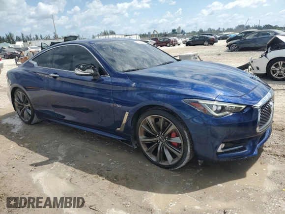 2017 Infiniti Q60 Sport with VIN JN1EV7EL0HM553886, listed as a Copart auction lot 53742985 with 64,260 mi miles and Clean Title. Bid and sale history available at DreamBid. Image 4.