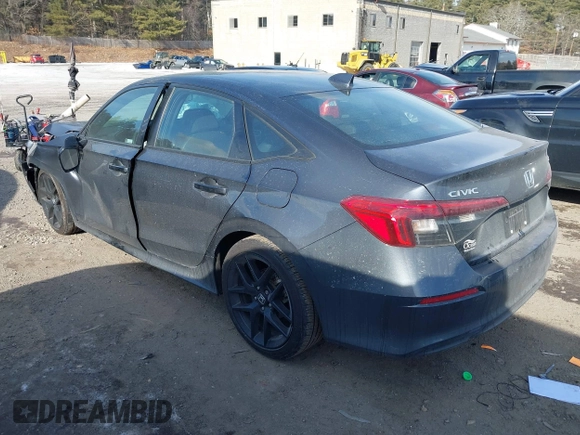 2024 Honda Civic Sedan Sport with VIN 2HGFE2F58RH544301, listed as a IAAI auction lot 41346275 with 25,223 mi miles. Bid and sale history available at carsss.com. Image 3.