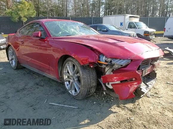 2022 Ford Mustang GT with VIN 1FA6P8CF0N5122491, listed as a Copart auction lot 43570605 with 18,876 mi miles and Salvage Title. Bid and sale history available at carsss.com. Image 11.