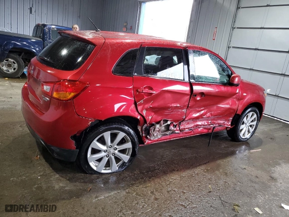 2015 Mitsubishi Outlander Sport ES with VIN 4A4AP3AU4FE005533, listed as a Copart auction lot 46318145 with 87,306 mi miles and Salvage Title. Bid and sale history available at carsss.com. Image 3.