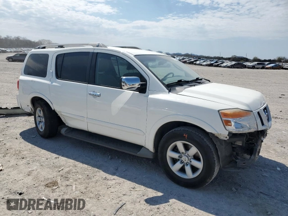 2011 Nissan Armada SV with VIN 5N1AA0ND8BN605382, listed as a Copart auction lot 50773495 with 223,764 mi miles and Salvage Title. Bid and sale history available at DreamBid. Image 4.
