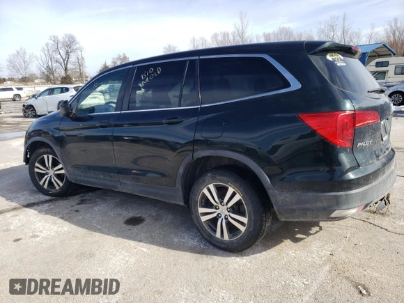 2017 Honda Pilot EX-L with VIN 5FNYF6H56HB008475, listed as a Copart auction lot 46135615 with 163,217 mi miles and Salvage Title. Bid and sale history available at DreamBid. Image 2.
