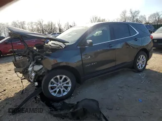 2018 Chevrolet Equinox LT with VIN 3GNAXSEV0JL262130, listed as a Copart auction lot 47670325 with 64,778 mi miles and Salvage Title. Bid and sale history available at carsss.com. Image 1.
