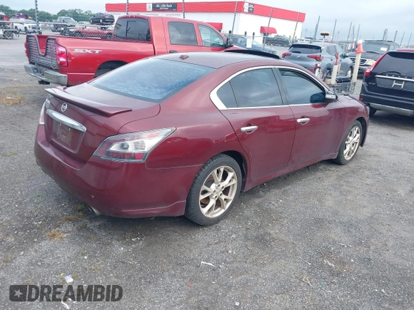 2013 Nissan Maxima S with VIN 1N4AA5APXDC846592, listed as a IAAI auction lot 42491159 with 113,189 mi miles and . Bid and sale history available at DreamBid. Image 4.