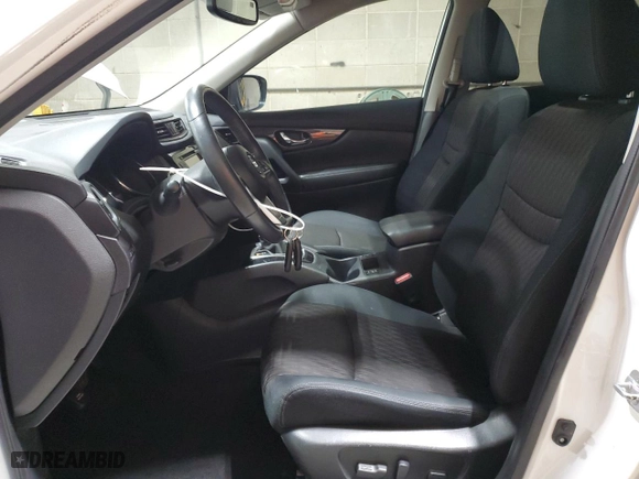 2017 Nissan Rogue SL with VIN 5N1AT2MVXHC747463, listed as a Copart auction lot 54387205 with 56,073 mi miles and Salvage Title. Bid and sale history available at carsss.com. Image 7.