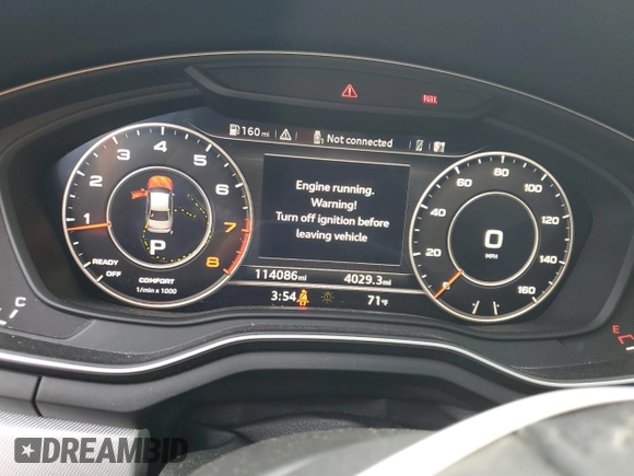 2017 Audi A4 Prestige with VIN WAUFNAF42HN050101, listed as a Copart auction lot 75232644 with 114,086 mi miles and Salvage Title. Bid and sale history available at carsss.com. Image 9.