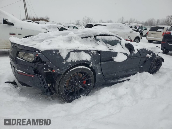 2019 Chevrolet Corvette Z06 1LZ with VIN 1G1YP2D60K5605501, listed as a Copart auction lot 41629445 with 0 mi miles and Salvage Title. Bid and sale history available at carsss.com. Image 3.