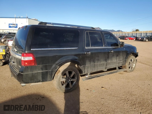 2015 Ford Expedition Max Platinum with VIN 1FMJK1MT5FEF01675, listed as a Copart auction lot 43652355 with 159,697 mi miles and Salvage title. Bid and sale history available at DreamBid. Image 3.