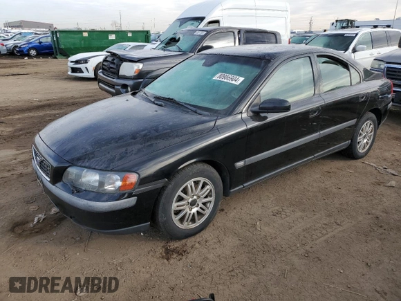 2004 Volvo S60 with VIN YV1RS61T142350562, listed as a Copart auction lot 80986904 with 156,692 mi miles and Salvage Title. Bid and sale history available at carsss.com. Image 1.