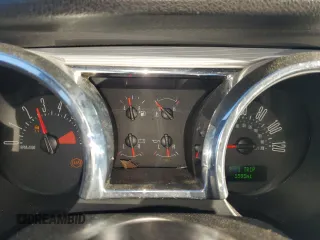 2007 Ford Mustang Deluxe with VIN 1ZVFT80N375334190, listed as a Copart auction lot 47015505 with 5,595 mi miles and Clean Title. Bid and sale history available at carsss.com. Image 9.