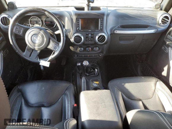 2014 Jeep Wrangler Unlimited Rubicon with VIN 1C4BJWFG4EL256824, listed as a Copart auction lot 49473815 with 117,264 mi miles and Salvage Title. Bid and sale history available at carsss.com. Image 8.