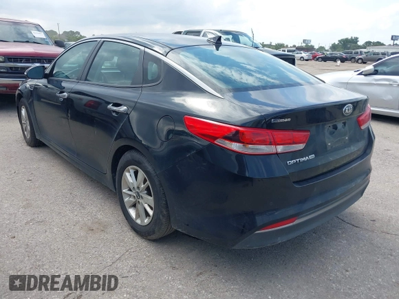 2018 Kia Optima LX with VIN 5XXGT4L34JG183535, listed as a IAAI auction lot 42411181 with 111,649 mi miles and . Bid and sale history available at DreamBid. Image 3.