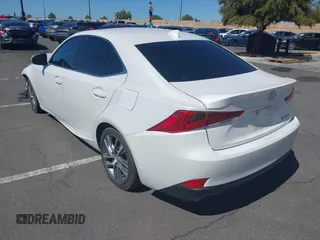 2019 Lexus IS with VIN JTHBA1D29K5093953, listed as a IAAI auction lot 41807795 with 28,055 mi miles. Bid and sale history available at carsss.com. Image 3.