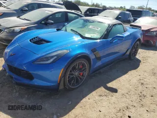2016 Chevrolet Corvette Z06 3LZ with VIN 1G1YU3D65G5600476, listed as a Copart auction lot 74368294 with 0 mi miles and Salvage Title. Bid and sale history available at carsss.com. Image 1.
