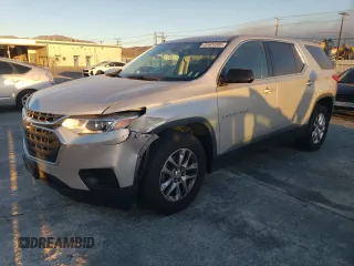 2019 Chevrolet Traverse LS z VIN 1GNERFKW6KJ317236, wystawiony jako Copart lot #41401085 z przebiegiem 110 524 mil mil oraz Szkoda całkowita • Salvage title. Historia ofert i sprzedaży dostępna na DreamBid. Obrazek 1.