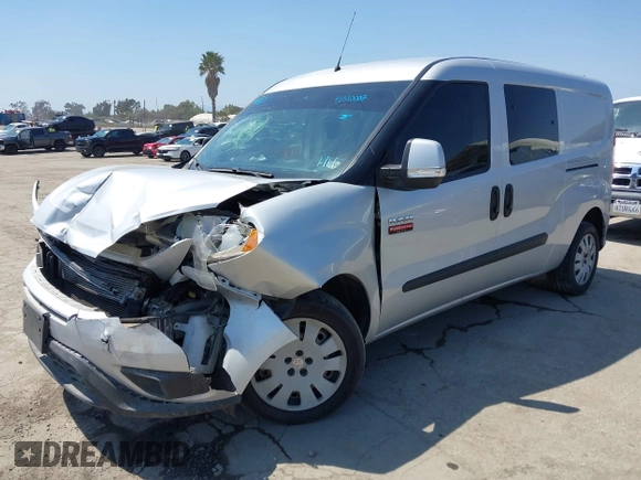 2021 Ram ProMaster City Cargo Tradesman SLT with VIN ZFBHRFBB6M6T38499, listed as a IAAI auction lot 42190007 with 73,186 mi miles. Bid and sale history available at carsss.com. Image 2.