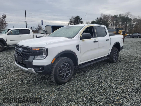 2024 Ford Ranger XLT with VIN 1FTER4HH9RLE29338, listed as a Copart auction lot 83814124 with 0 mi miles and Salvage Title. Bid and sale history available at carsss.com. Image 1.