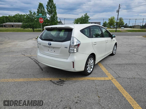 2012 Toyota Prius Two with VIN JTDZN3EU2C3040086, listed as a Copart auction lot 54426935 with 47,535 mi miles and Salvage Title. Bid and sale history available at DreamBid. Image 4.