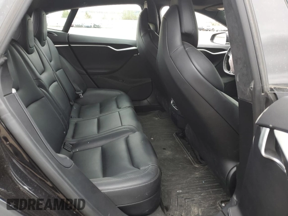 2017 Tesla Model S 100D with VIN 5YJSA1E21HF218273, listed as a Copart auction lot 55598075 with Not provided miles and Salvage title. Bid and sale history available at DreamBid. Image 10.
