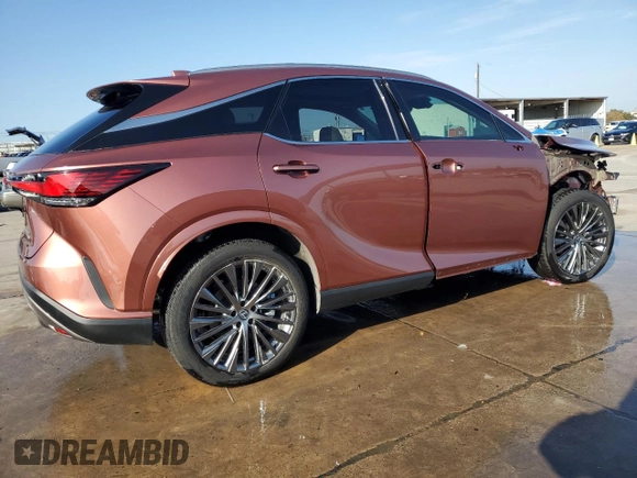2023 Lexus RX with VIN 2T2BBMCA8PC003786, listed as a Copart auction lot 85066124 with 12,823 mi miles and Clean Title. Bid and sale history available at carsss.com. Image 3.
