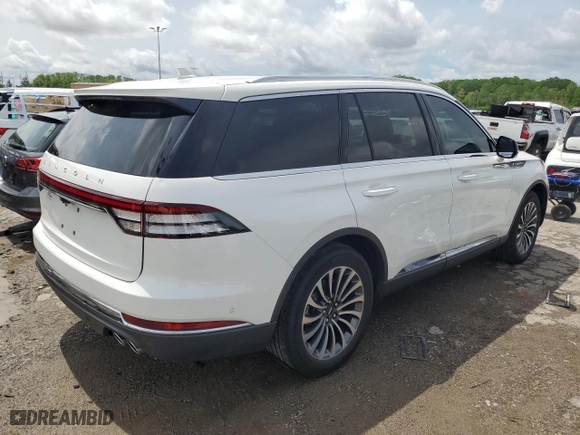 2020 Lincoln Aviator Reserve with VIN 5LM5J7XCXLGL29627, listed as a Copart auction lot 51904664 with NaN miles and Salvage Title. Bid and sale history available at carsss.com. Image 3.