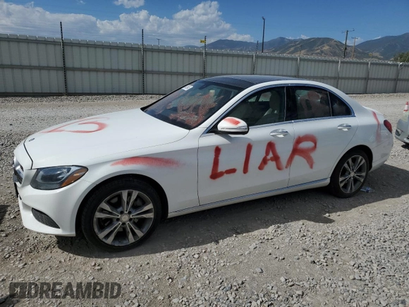 2015 Mercedes-Benz C 300 Luxury with VIN 55SWF4KB8FU070644, listed as a Copart auction lot 65435945 with 99,393 mi miles and Salvage title. Bid and sale history available at DreamBid. Image 1.