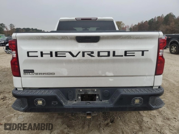 2021 Chevrolet Silverado 1500 Work Truck with VIN 1GCUYAEF8MZ307091, listed as a Copart auction lot 81275434 with 101,822 mi miles and Salvage Title. Bid and sale history available at DreamBid. Image 6.