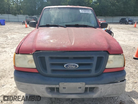 2005 Ford Ranger XL z VIN 1FTYR14E25PB12611, wystawiony jako Copart lot #57092325 z przebiegiem 240 750 mil mil oraz Czysty tytuł • Clean title. Historia ofert i sprzedaży dostępna na DreamBid. Obrazek 5.