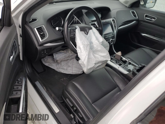 2019 Acura TLX with VIN 19UUB2F37KA005736, listed as a Copart auction lot 41910915 with 66,368 mi miles and Salvage Title. Bid and sale history available at carsss.com. Image 8.