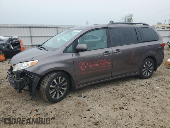 2019 Toyota Sienna LE with VIN 5TDJZ3DC2KS223303, listed as a Copart auction lot 65820654 with 286,964 mi miles and Clean Title. Bid and sale history available at carsss.com. Image 1.