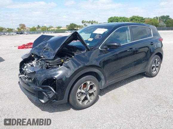 2022 Kia Sportage LX with VIN KNDPM3AC4N7026063, listed as a IAAI auction lot 42160078 with 28,880 mi miles. Bid and sale history available at carsss.com. Image 2.