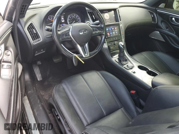 2018 Infiniti Q60 Sport with VIN JN1EV7EK5JM341496, listed as a Copart auction lot 75397364 with 89,868 mi miles and Non Repairable. Bid and sale history available at DreamBid. Image 8.