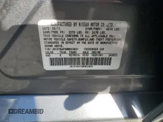 2011 Infiniti G25 Journey with VIN JN1DV6APXBM603831, listed as a Copart auction lot 77838174 with 183,899 mi miles and Salvage Title. Bid and sale history available at carsss.com. Image 14.