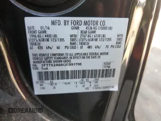 2016 Ford F-250 XLT z VIN 1FT7X2A68GEB91706, wystawiony jako Copart lot #77309374 z przebiegiem 34 576 mil mil oraz Szkoda całkowita • Salvage title. Historia ofert i sprzedaży dostępna na DreamBid. Obrazek 13.