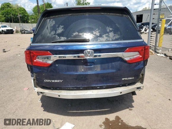 2019 Honda Odyssey LX with VIN 5FNRL6H28KB027071, listed as a Copart auction lot 54882995 with 87,988 mi miles and Salvage Title. Bid and sale history available at DreamBid. Image 6.