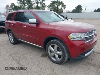 2013 Dodge Durango Citadel with VIN 1C4SDHET2DC598188, listed as a IAAI auction lot 41281134 with 87,455 mi miles and . Bid and sale history available at carsss.com. Image 1.
