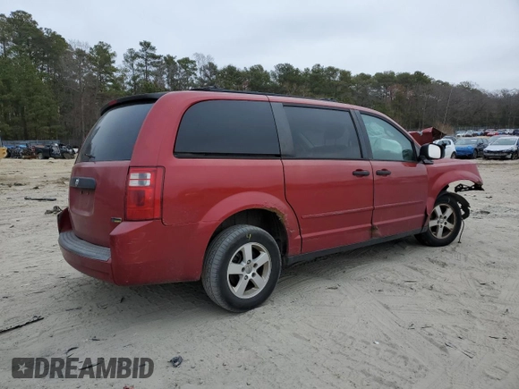 2008 Dodge Grand Caravan SE with VIN 1D8HN44H78B110539, listed as a Copart auction lot 47423955 with 351,690 mi miles and Salvage Title. Bid and sale history available at DreamBid. Image 3.