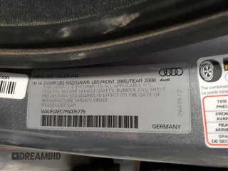 2015 Audi S6 Prestige with VIN WAUF2AFC7FN005779, listed as a Copart auction lot 86597504 with 103,980 mi miles and Salvage Title. Bid and sale history available at carsss.com. Image 13.