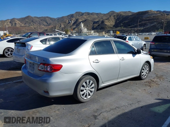 2013 Toyota Corolla L with VIN 5YFBU4EE3DP102638, listed as a IAAI auction lot 41619818 with 178,537 mi miles. Bid and sale history available at carsss.com. Image 4.